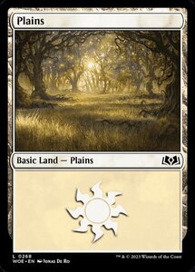 MTG ■土地/英語版■ 《平地/Plains》★FOIL★エルドレインの森 WOE