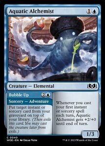 MTG ■青/英語版■ 《水生まれの錬金術師/Aquatic Alchemist》エルドレインの森 WOE