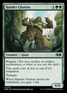 MTG ■緑/英語版■ 《小村の大食い/Hamlet Glutton》エルドレインの森 WOE