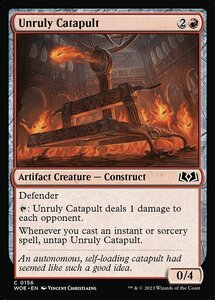 MTG ■赤/英語版■ 《物騒なカタパルト/Unruly Catapult》エルドレインの森 WOE