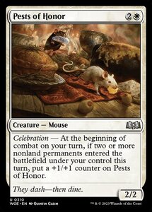 MTG ■白/英語版■ 《名誉の害獣/Pests of Honor》エルドレインの森 WOE