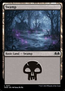 MTG ■土地/英語版■ 《沼/Swamp》エルドレインの森 WOE