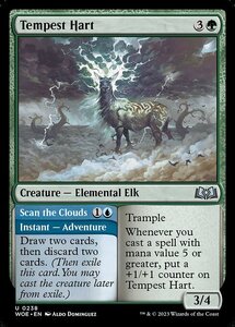 Mtg ■ Зеленая/английская версия ■ 《Tempest Hart》 Eldrain Forest Woe