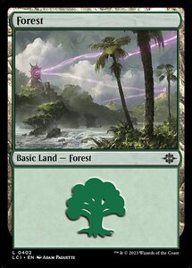 MTG ■土地/英語版■ 《森/Forest》 ★FOIL★ イクサラン：失われし洞窟 LCI