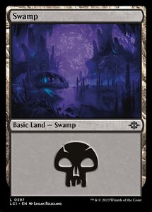 MTG ■土地/英語版■ 《沼/Swamp》 ★FOIL★ イクサラン：失われし洞窟 LCI