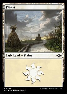 MTG ■土地/英語版■ 《平地/Plains》 イクサラン：失われし洞窟 LCI