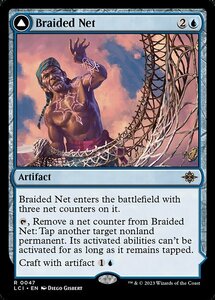 MTG ■青/英語版■ 《編まれた網/Braided Net》 イクサラン：失われし洞窟 LCI