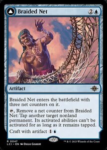 MTG ■青/英語版■ 《編まれた網/Braided Net》 ★FOIL★ イクサラン：失われし洞窟 LCI