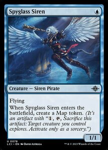 MTG ■青/英語版■ 《遠眼鏡のセイレーン/Spyglass Siren》 ★FOIL★ イクサラン：失われし洞窟 LCI