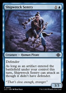 MTG ■青/英語版■ 《難破船の歩哨/Shipwreck Sentry》 ★FOIL★ イクサラン：失われし洞窟 LCI