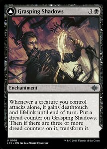 MTG ■黒/英語版■ 《絡みつく影/Grasping Shadows》 ★FOIL★ イクサラン：失われし洞窟 LCI