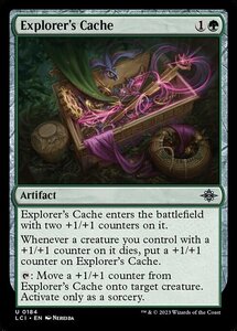 MTG ■緑/英語版■ 《探検者の隠し場所/Explorer's Cache》 ★FOIL★ イクサラン：失われし洞窟 LCI