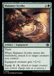 Mtg ■ Зеленая/английская версия ■ 《Maramet Syple/Malamet Scythe》 ★ Фольга ★ Иксаран: Потерянная пещера lci