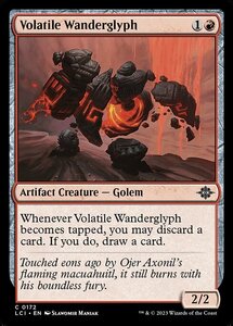 MTG ■赤/英語版■ 《怒りっぽい歩く彫像/Volatile Wanderglyph》 ★FOIL★ イクサラン：失われし洞窟 LCI