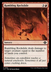 MTG ■赤/英語版■ 《轟く岩滑り/Rumbling Rockslide》 ★FOIL★ イクサラン：失われし洞窟 LCI