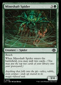 MTG ■緑/英語版■ 《竪坑の蜘蛛/Mineshaft Spider》 ★FOIL★ イクサラン：失われし洞窟 LCI