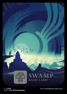 MTG ■土地/英語版■ 《沼/Swamp》 ★FOIL★ イクサラン：失われし洞窟 LCI