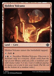 MTG ■土地/英語版■ 《隠された火山/Hidden Volcano》 ★FOIL★ イクサラン：失われし洞窟 LCI