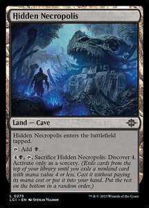 Mtg ■ Land/English Version ■ 《Hidden Dead City/Hidden Necropolis》 ★ Фольга ★ Иксаран: Потерянная пещера lci