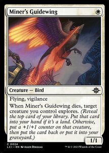 MTG ■白/英語版■ 《鉱夫の導鳥/Miner's Guidewing》 イクサラン：失われし洞窟 LCI