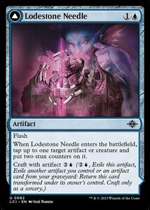 MTG ■青/英語版■ 《磁石の針/Lodestone Needle》 イクサラン：失われし洞窟 LCI