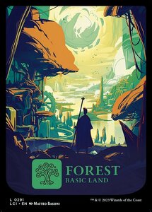 MTG ■土地/英語版■ 《森/Forest》 イクサラン：失われし洞窟 LCI