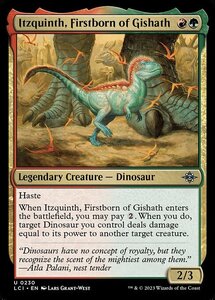 MTG ■金/英語版■ 《ギシャスの初子、イツキンス/Itzquinth, Firstborn of Gishath》 イクサラン：失われし洞窟 LCI