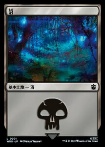 MTG ■土地/日本語版■ 《沼/Swamp》★FOIL★ ドクター・フー WHO