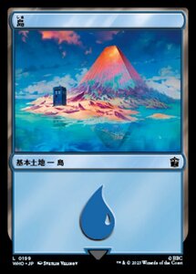 MTG ■土地/日本語版■ 《島/Island》★サージFOIL★ ドクター・フー WHO