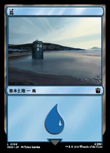 MTG ■土地/日本語版■ 《島/Island》★サージFOIL★ ドクター・フー WHO