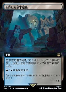 MTG ■土地/日本語版■ 《水没した地下墓地/Drowned Catacomb》★拡張サージFOIL★ ドクター・フー WHO