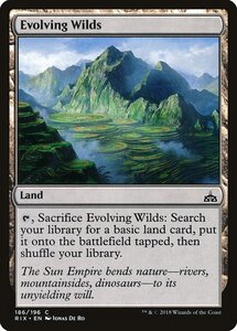 MTG ■土地/英語版■ 《進化する未開地/Evolving Wilds》★FOIL★ イクサランの相克 RIX