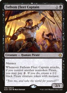 MTG ■黒/英語版■ 《深海艦隊の船長/Fathom Fleet Captain》イクサラン XLN