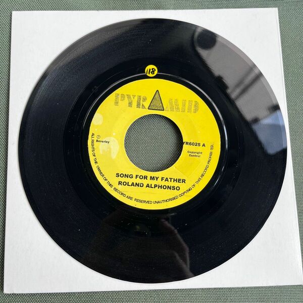 roland alphonso/song for my father 7inch レコード　rocksteady ska