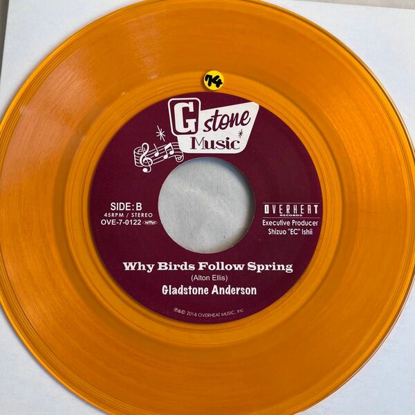 gladstone anderson/why birds follow spring 7inch レコード rocksteady