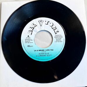 alton ellis & lorraine scott/la la means i love you 7inch レコード 