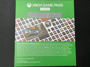 XBOX GAME PASS ULTIMATE 1ヶ月 コード取引ナビ通知 期限2024/8/31