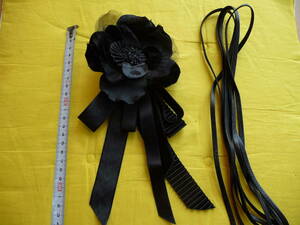 [ free shipping ]* corsage go in . type graduation ceremony wedding party formal brooch * black cord attaching 