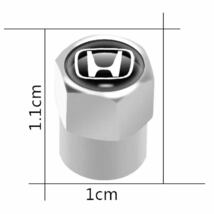 ホンダ タイヤバルブ エアーバルブ キャップ シルバー (4個セット)_画像3