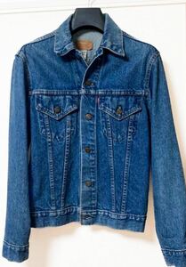 70s Levi's 38 デニムジャケット ケアタグ 70505 4th スモールｅUSA製 ボタン裏52 501xx赤耳 リーバイス gジャン