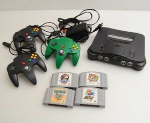 M557E92T　任天堂★NINTENDO64★まとめてセット★NUS-001★ソフト★マリオカート★マリオ64★スマブラ★ヨッシーストーリー　※現状品