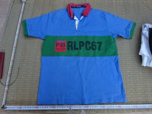 【P-93 RLPC67】POLO SPORT ポロスポーツ ワッペン ラガーシャツ　サイズ：L Ralph Lauren ラルフローレン