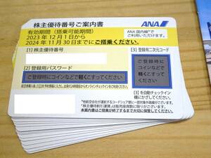 全日空ANA株主優待券　15枚組 2024年11月30日迄