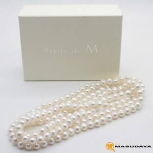 **[ beautiful goods ]Bijou de Mbiju-do M fresh water pearl long necklace 160cm**