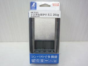 未使用品 シンワ測定 デジタルはかり ⑦ ミニ 200g 70163 取引証明以外用　a