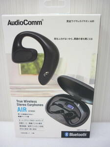 オーム電機 AudioComm 完全ワイヤレスイヤホンAIR ブラック 耳をふさがない オフセットイヤホン スマホ通話 HP-W600N ④ a