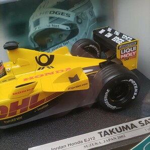 ☆未開封新品！ 鈴鹿サーキット別注品 マテル(ホットウィール)1/18 ジョーダン ホンダ EJ12 日本GP 5位入賞 #10 佐藤琢磨 2002年 ☆の画像5