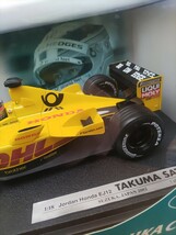 ☆未開封新品！ 鈴鹿サーキット別注品 マテル(ホットウィール)1/18 ジョーダン ホンダ EJ12 日本GP 5位入賞 #10 佐藤琢磨 2002年 ☆_画像5