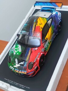 ☆ 稀少品！スパークモデル 1/18 ポルシェ 997 GT3 RSR ル・マン 2011年 #75 Prospeed Competition 23rd LM 2011 レインボーカラーver. ☆