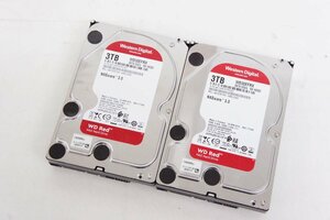 WD ウエスタンデジタル ハードディスク WD Red 3.0TB WD30EFRX*2 計6TB